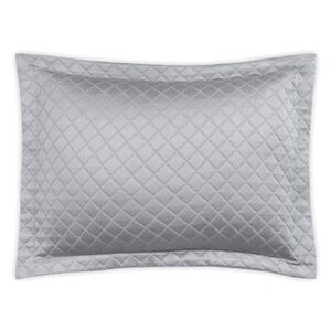 MATOUK NADIA MATELASSE’ COTTON BOUDOIR PILLOW SHAM SILVER  NWOT